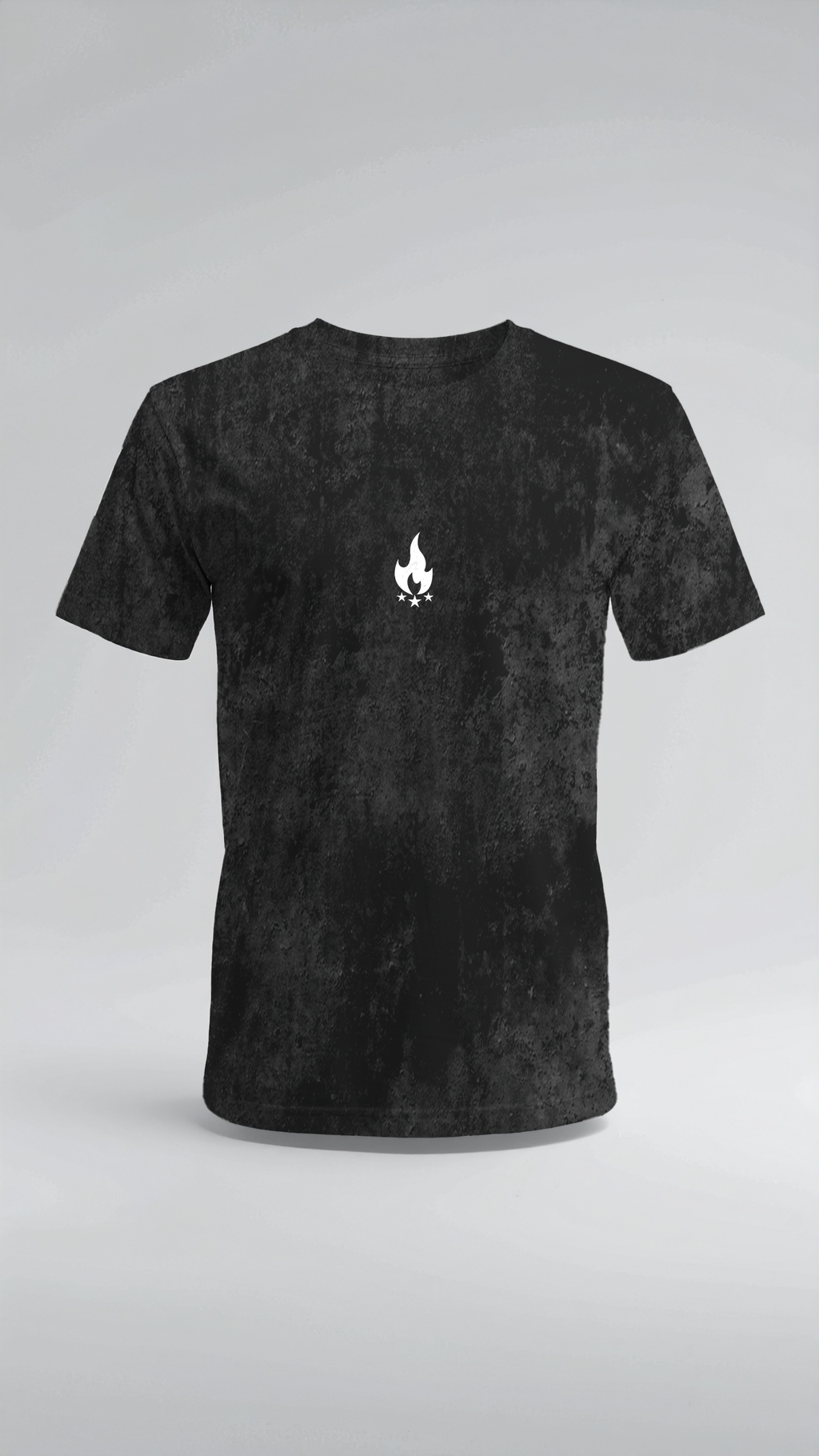 Camiseta Medusa "Don't Look at Me" – Black Acid Wash