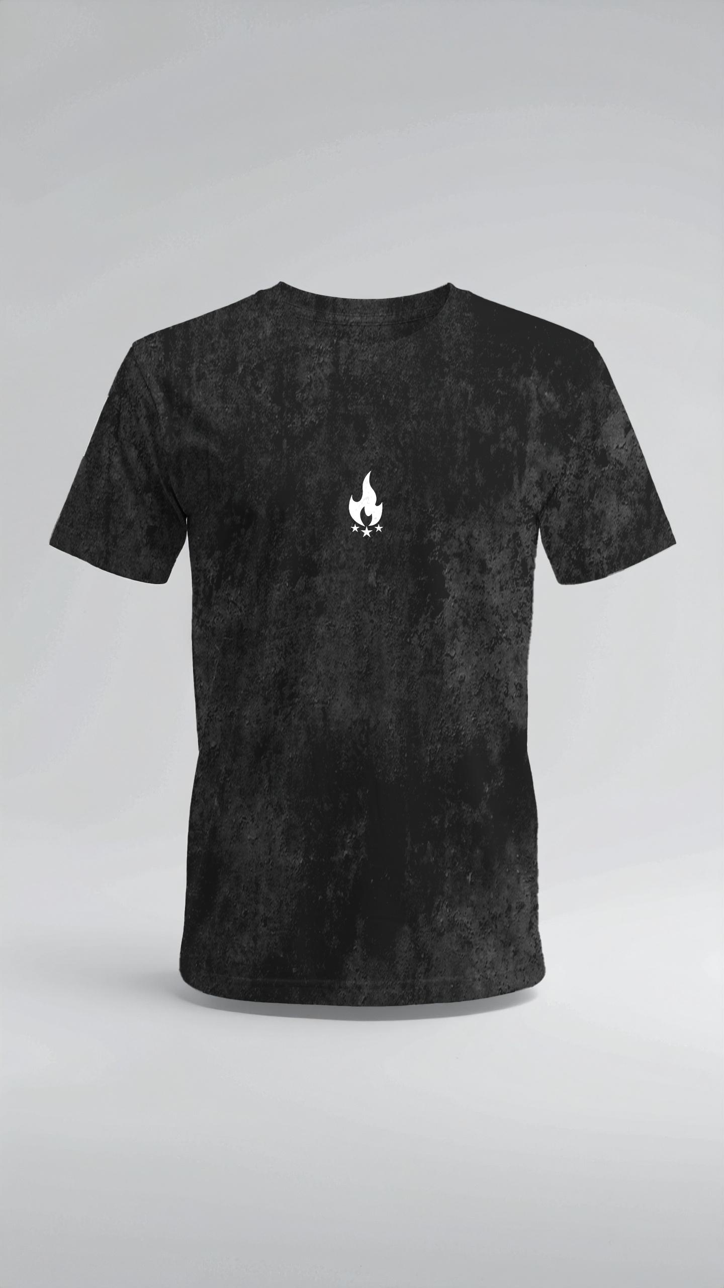 Camiseta Medusa "Don't Look at Me" – Black Acid Wash